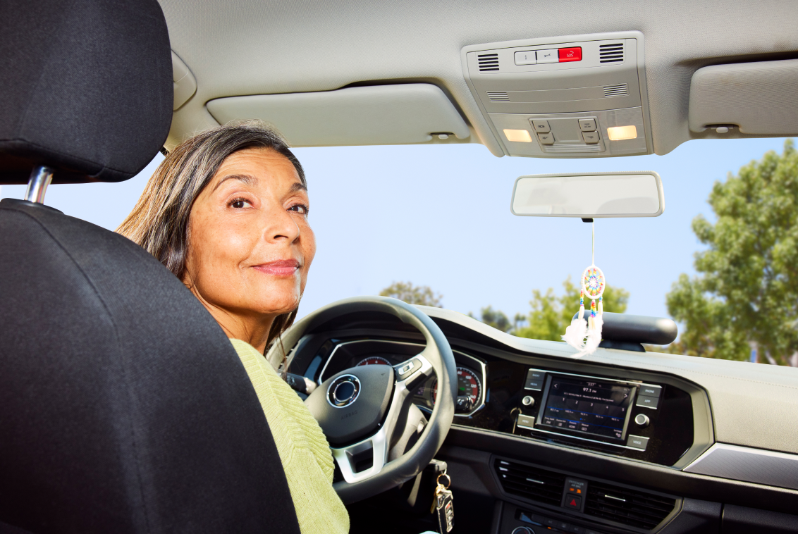 Lyft Woman Driving