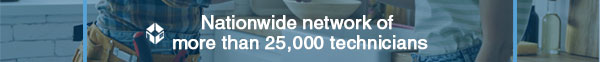 Nationwide network of more than 25,000 technicians