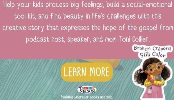 Help your kids process big feelings, build a social-emotional tool kit, and find beauty in life's challenges with this creative story that expresses the hope of the gospel from podcast host, speaker, and mom Toni Collier.